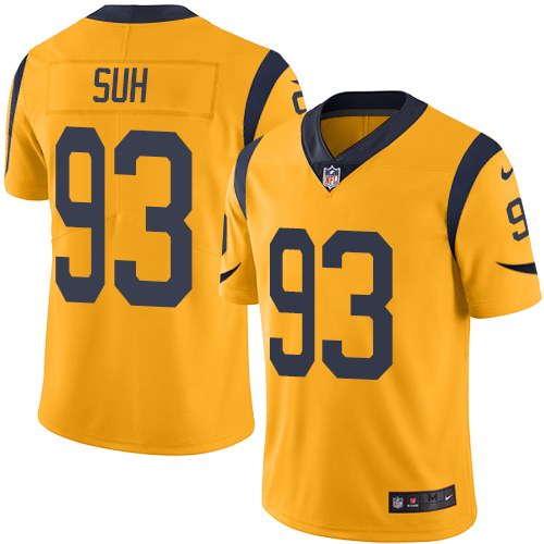 Nike Men & Women & Youth Rams 93 Ndamukong Suh Gold Color Rush Limited Jersey,We sell and wholesale Nike Men & Women & Youth Rams 93 Ndamukong Suh Gold Color Rush Limited Jersey on line form chian!